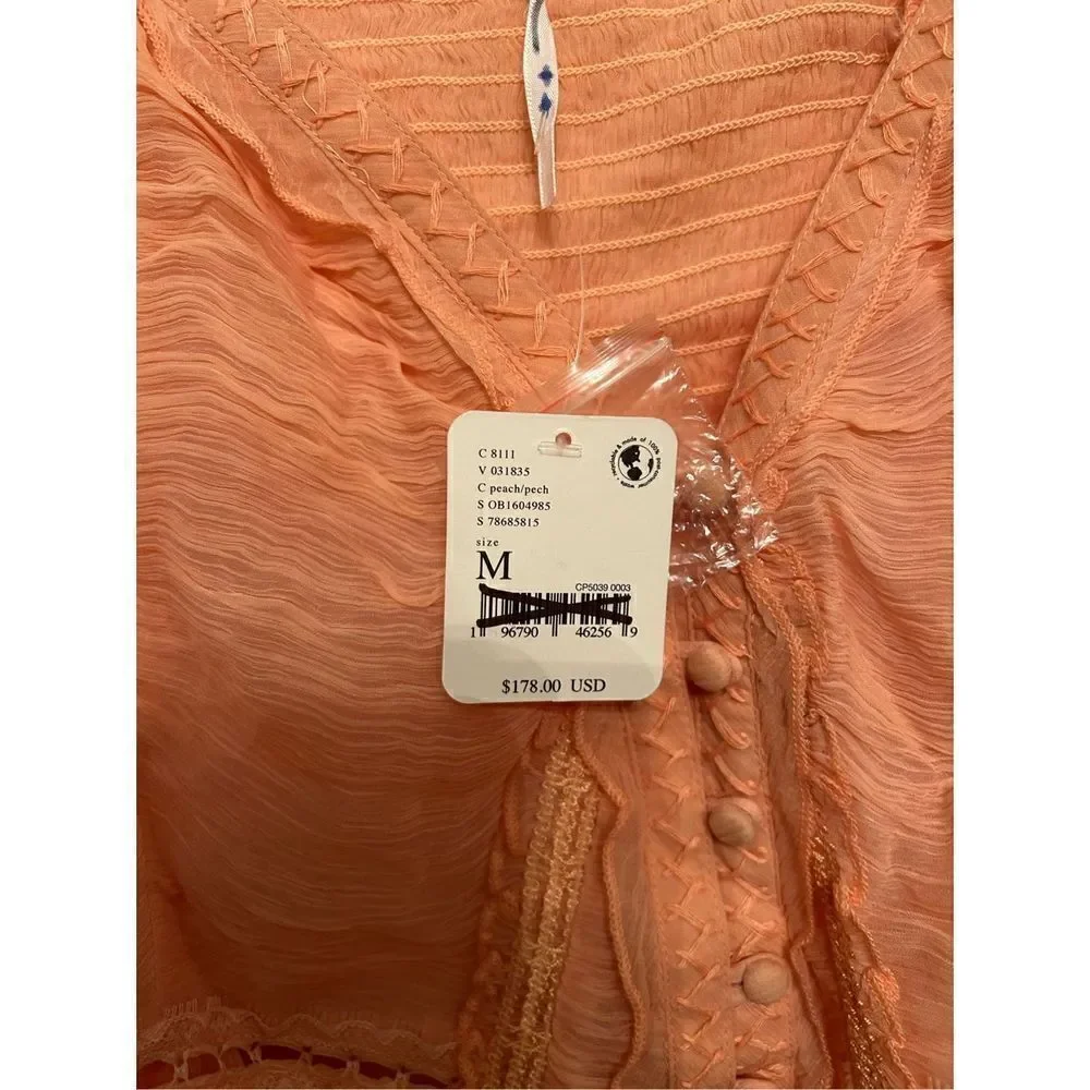 Free People Tops Free People Leah Chiffon Tunic size m